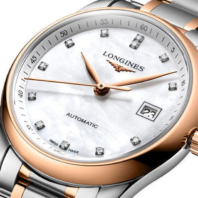 Longines Master Collection White Mother-Of-Pearl Dial Women 29mm