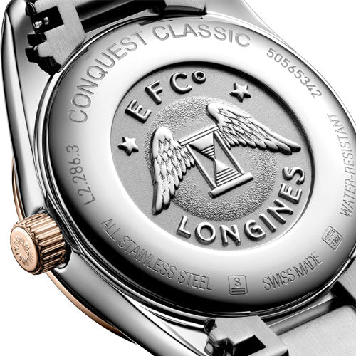 Longines Conquest Classic Sunray Silver Dial Women 29.5mm