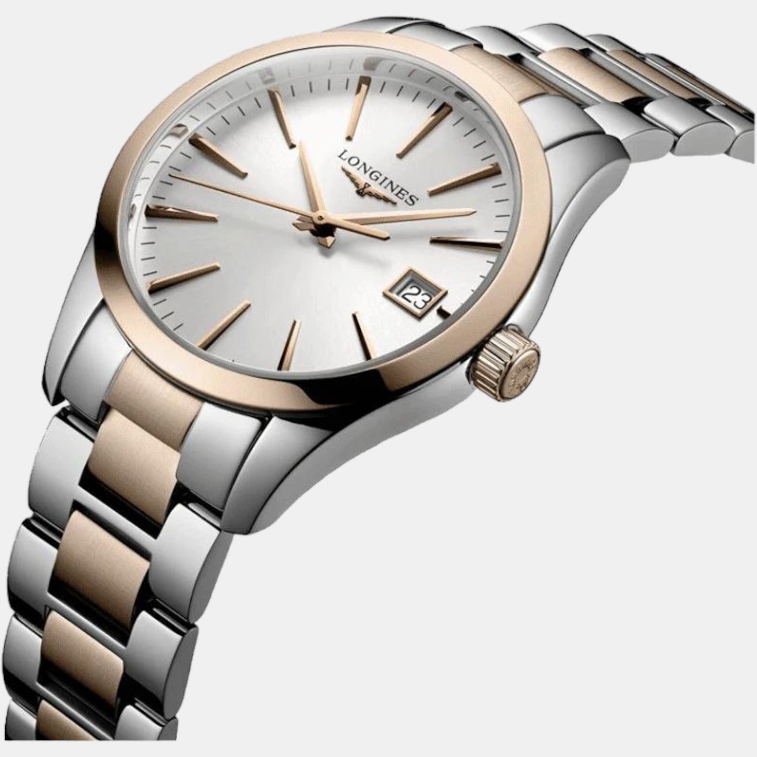 Conquest Classic Women Quartz White Dial Analog Stainless Steel Watch L22863727