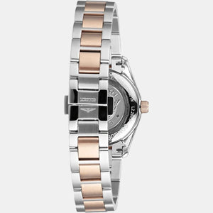 Conquest Classic Women Quartz White Dial Analog Stainless Steel Watch L22863727