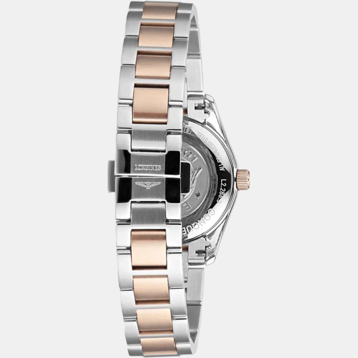 Conquest Classic Women Quartz White Dial Analog Stainless Steel Watch L22863727