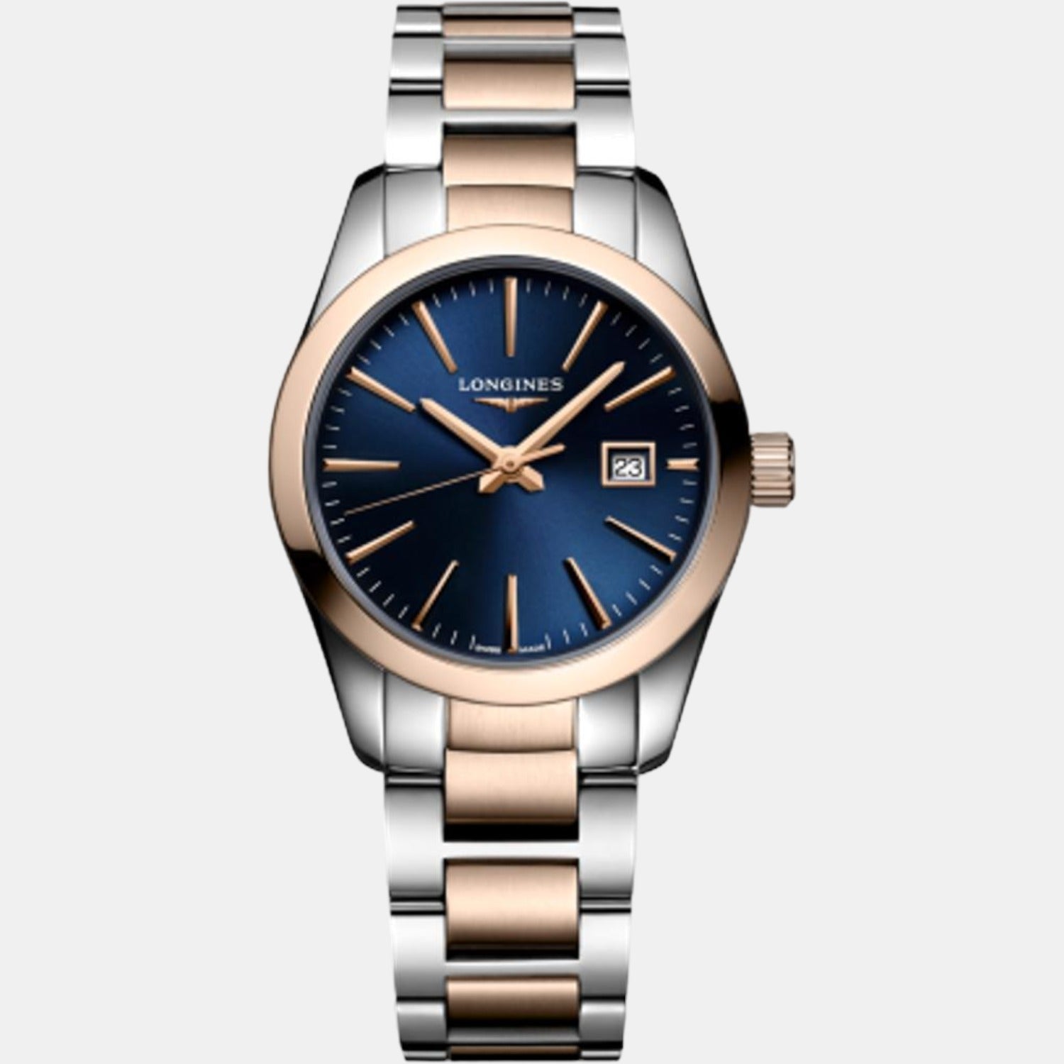Conquest Classic Women Quartz Blue Dial Analog Stainless Steel Watch L22863927