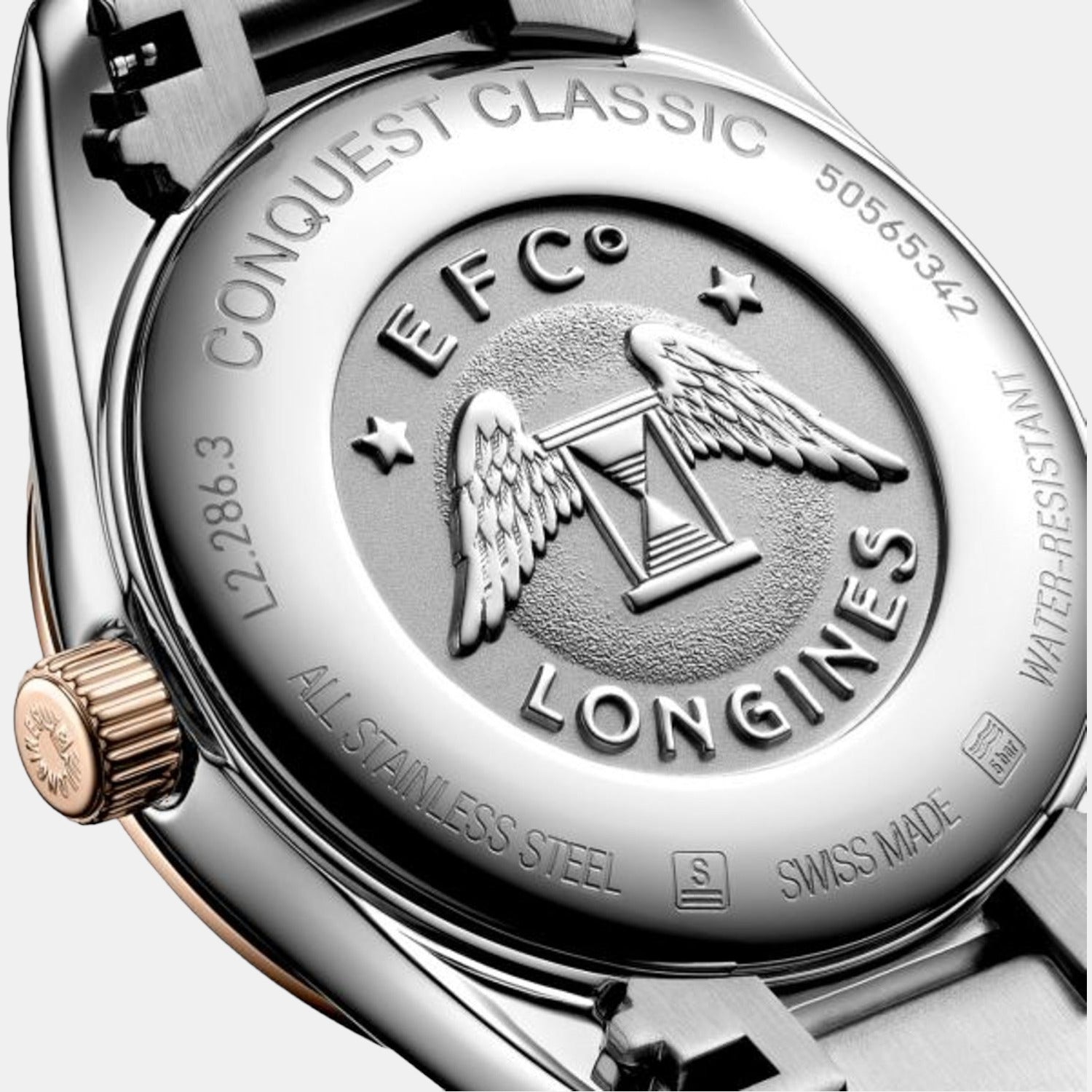 Conquest Classic Women Quartz Blue Dial Analog Stainless Steel Watch L22863927
