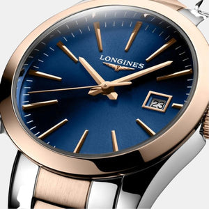 Conquest Classic Women Quartz Blue Dial Analog Stainless Steel Watch L22863927