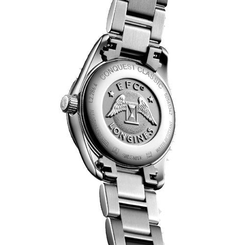 Longines Conquest Classic White Mother-Of-Pearl dial Women 29.5mm