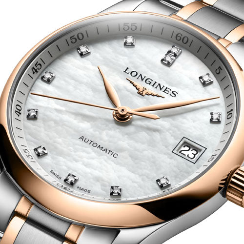 Longines Master Collection White Mother-Of-Pearl Dial Women 34mm
