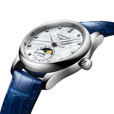 Longines Master Collection White Mother-Of-Pearl Dial Women 34mm