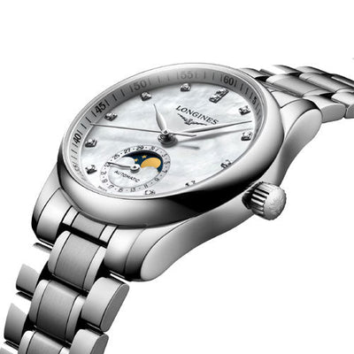 Longines Master Collection White Mother-Of-Pearl Dial Women 34mm