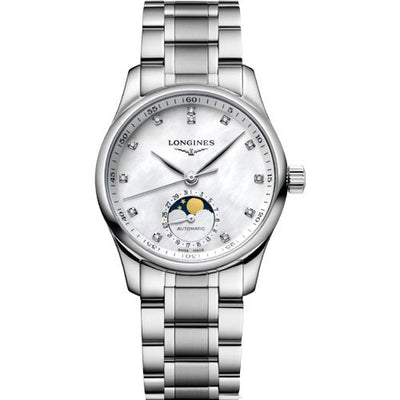 Longines Master Collection White Mother-Of-Pearl Dial Women 34mm