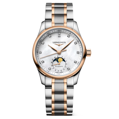 Longines Master Collection White Mother-Of-Pearl Dial Women 34mm