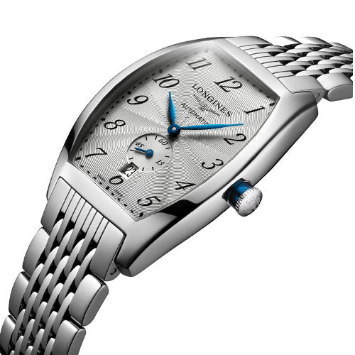Longines Evidenza Silver Flinque Dial Men 33.1mm