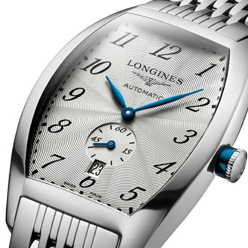 Longines Evidenza Silver Flinque Dial Men 33.1mm