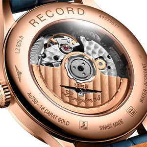 Longines Record Sunray Blue Dial Men 38.5mm