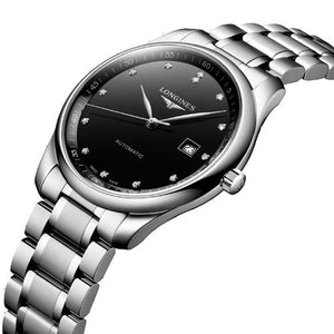Longines Master Collection Black Lacquered Polished Dial Men 42mm