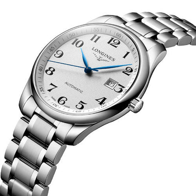 Longines Master Collection Silver Barleycorn Dial Men 42mm