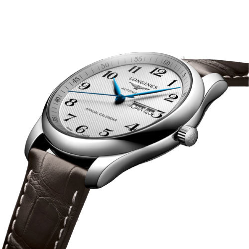Longines Master Collection Silver Barleycorn Dial Men 40mm
