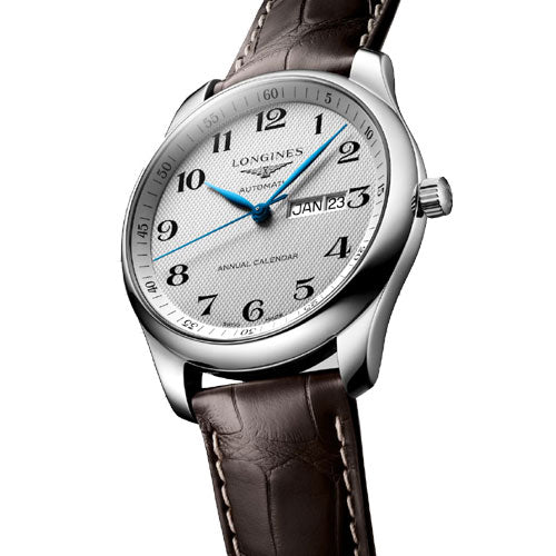 Longines Master Collection Silver Barleycorn Dial Men 40mm