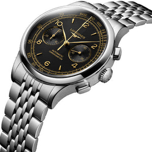 Longines Record Black Matt Dial Men 40mm
