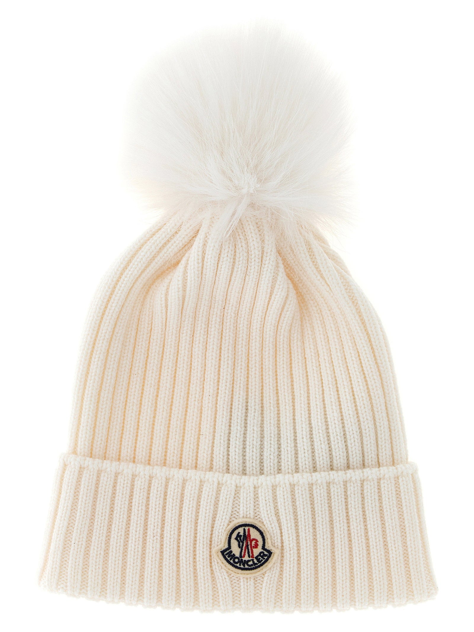 Moncler Enfant Pon Pon Wool Beanie