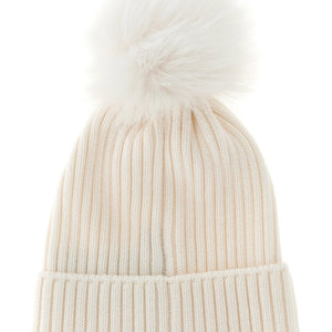 Moncler Enfant Pon Pon Wool Beanie