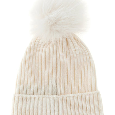 Moncler Enfant Pon Pon Wool Beanie