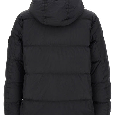 Stone Island Ruffled Effect Down Jacket