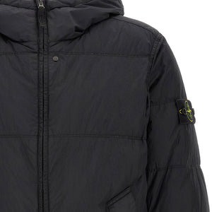 Stone Island Ruffled Effect Down Jacket