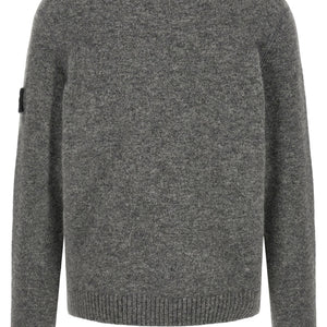 Stone Island 5100050 Crew Neck Sweater With Logo Badge