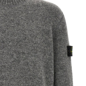 Stone Island 5100050 Crew Neck Sweater With Logo Badge