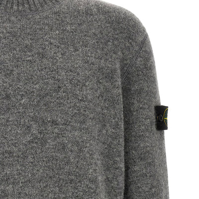 Stone Island 5100050 Crew Neck Sweater With Logo Badge