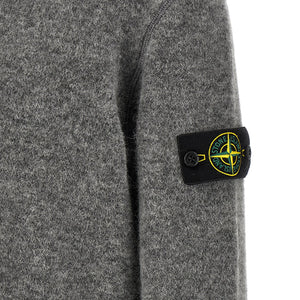 Stone Island 5100050 Crew Neck Sweater With Logo Badge