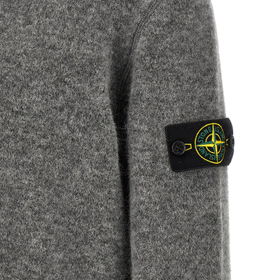 Stone Island 5100050 Crew Neck Sweater With Logo Badge