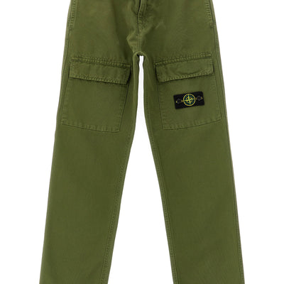Stone Island Junior Canvas Cargo Pants