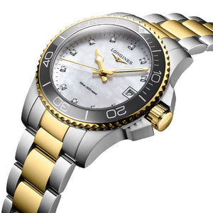 Longines Hydroconquest White Mother-Of-Pearl Dial Women 32mm