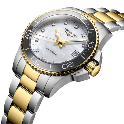 Longines Hydroconquest White Mother-Of-Pearl Dial Women 32mm