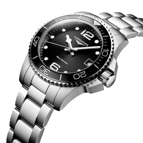 Longines Hydroconquest Sunray Black Dial Women 32mm