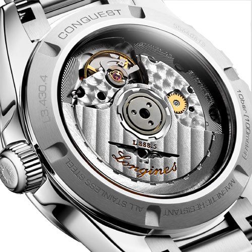 Longines Conquest White Mother-Of-Pearl Dial Women 34mm