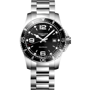 Longines Hydroconquest Sunray Black Dial Men 41mm
