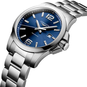 Longines Conquest Sunray Blue Dial Men 43mm