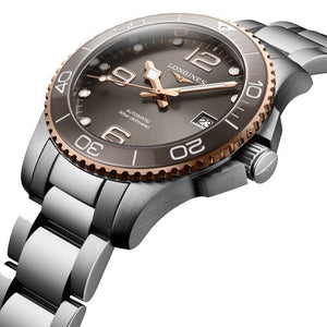 Longines Hydroconquest Sunray Grey Dial Men 39mm