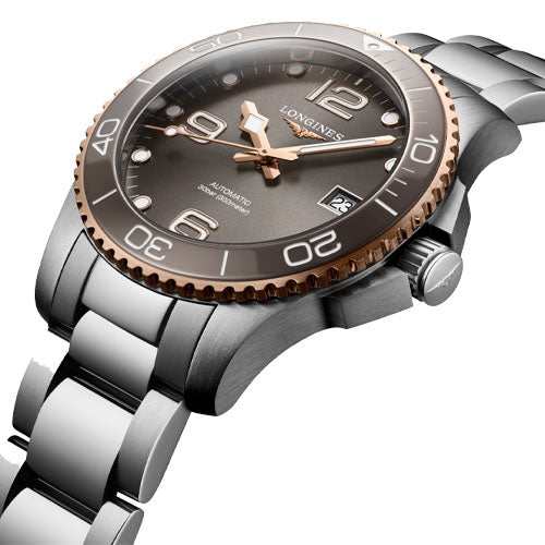 Longines Hydroconquest Sunray Grey Dial Men 39mm