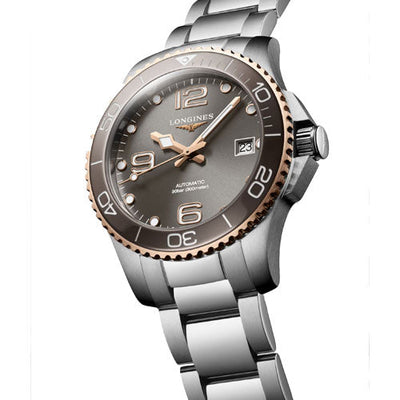 Longines Hydroconquest Sunray Grey Dial Men 39mm