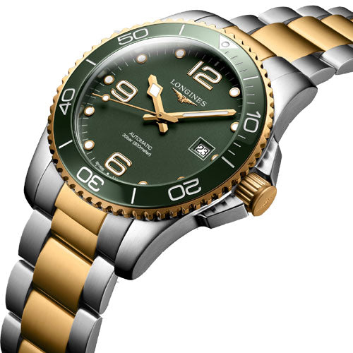 Longines Hydroconquest Green Matt Dial Men 41mm