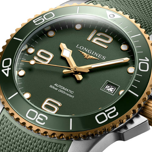 Longines Hydroconquest Green Matt Dial Men 41mm