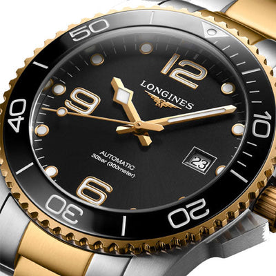 Longines Hydroconquest Sunray Black Dial Men 41mm