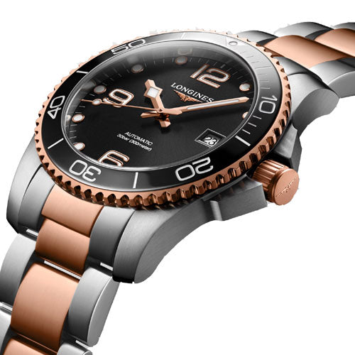 Longines Hydroconquest Sunray Black Dial Men 41mm