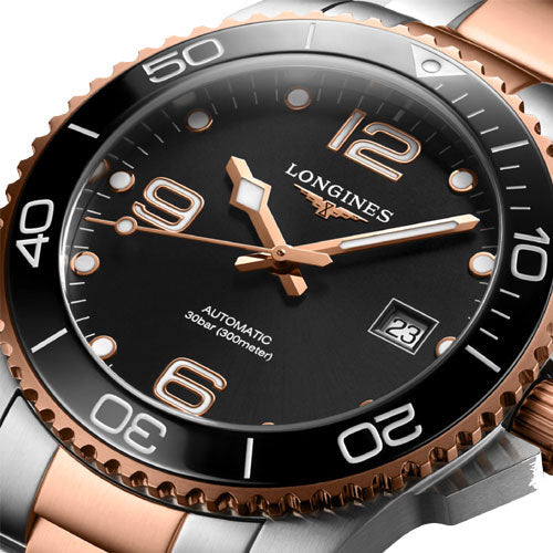 Longines Hydroconquest Sunray Black Dial Men 41mm