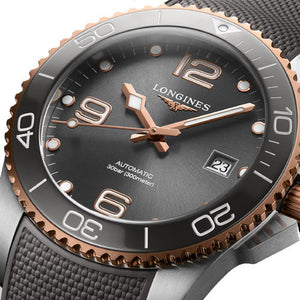 Longines Hydroconquest Sunray Grey Dial Men 41mm