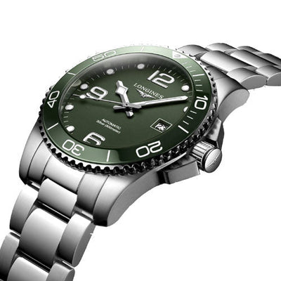Longines Hydroconquest Green Matt Dial Men 41mm
