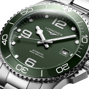Longines Hydroconquest Green Matt Dial Men 41mm